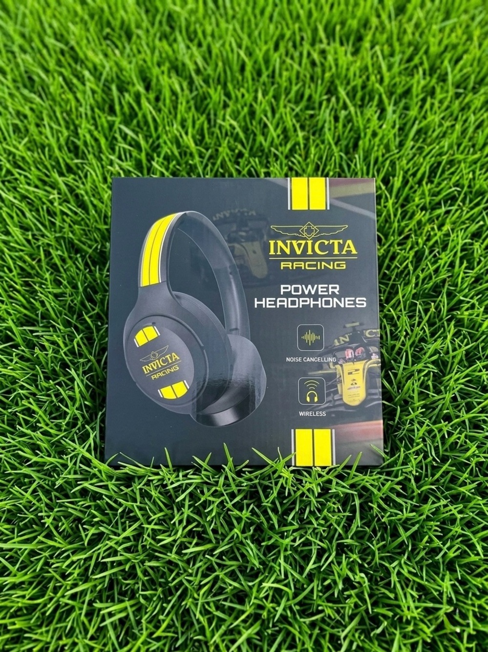Invicta Racing Headphones - Black & Yellow Wireless